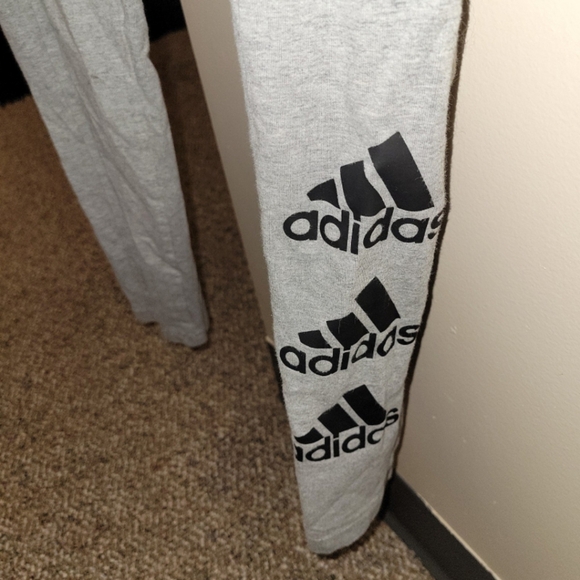 Stretchy Black Band Addias Workout Leggings/Pants - Picture 2 of 3